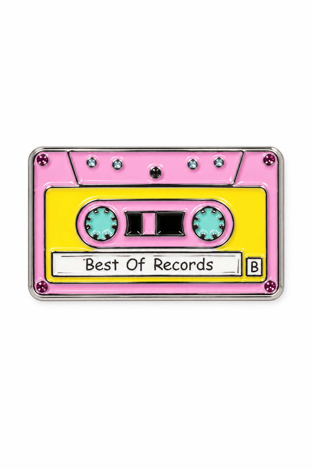 Cassette Metal charm sticker