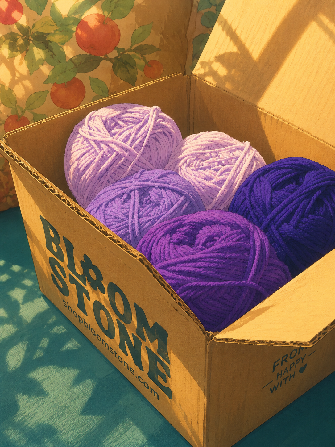 Crochet Yarn - Purple shades