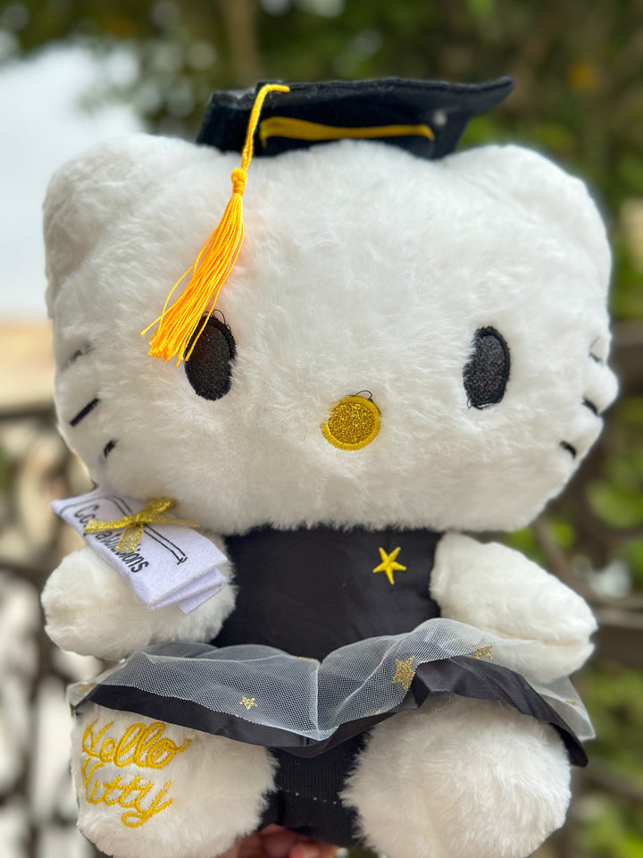 Hello kitty graduation plushie - 35 CM