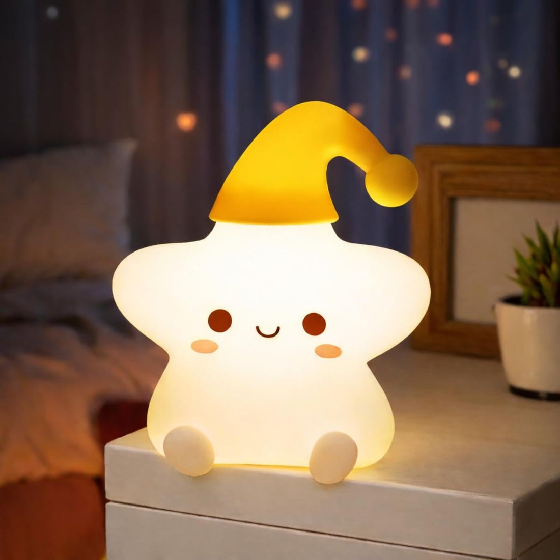 Glowing Star Silicone Led Night Lamp