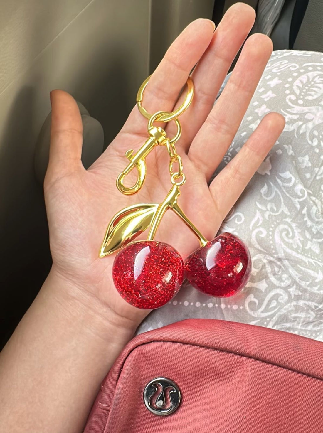 Cherry Charm Keychain