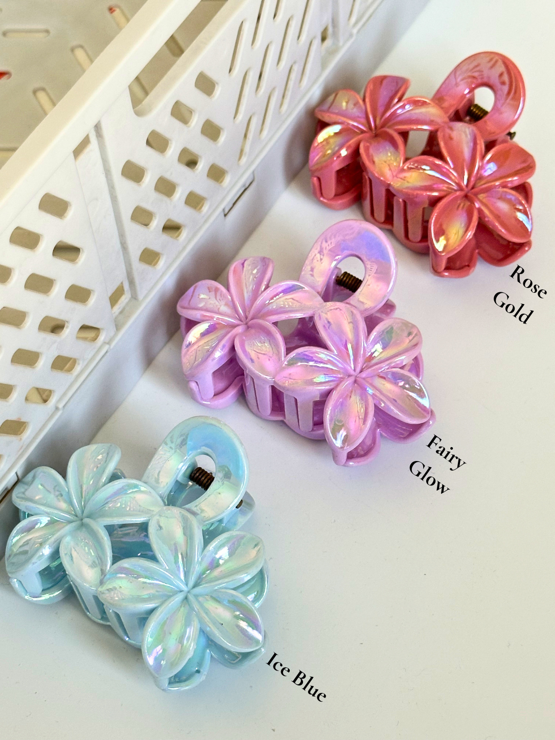Glossy Bloom Claw Clips