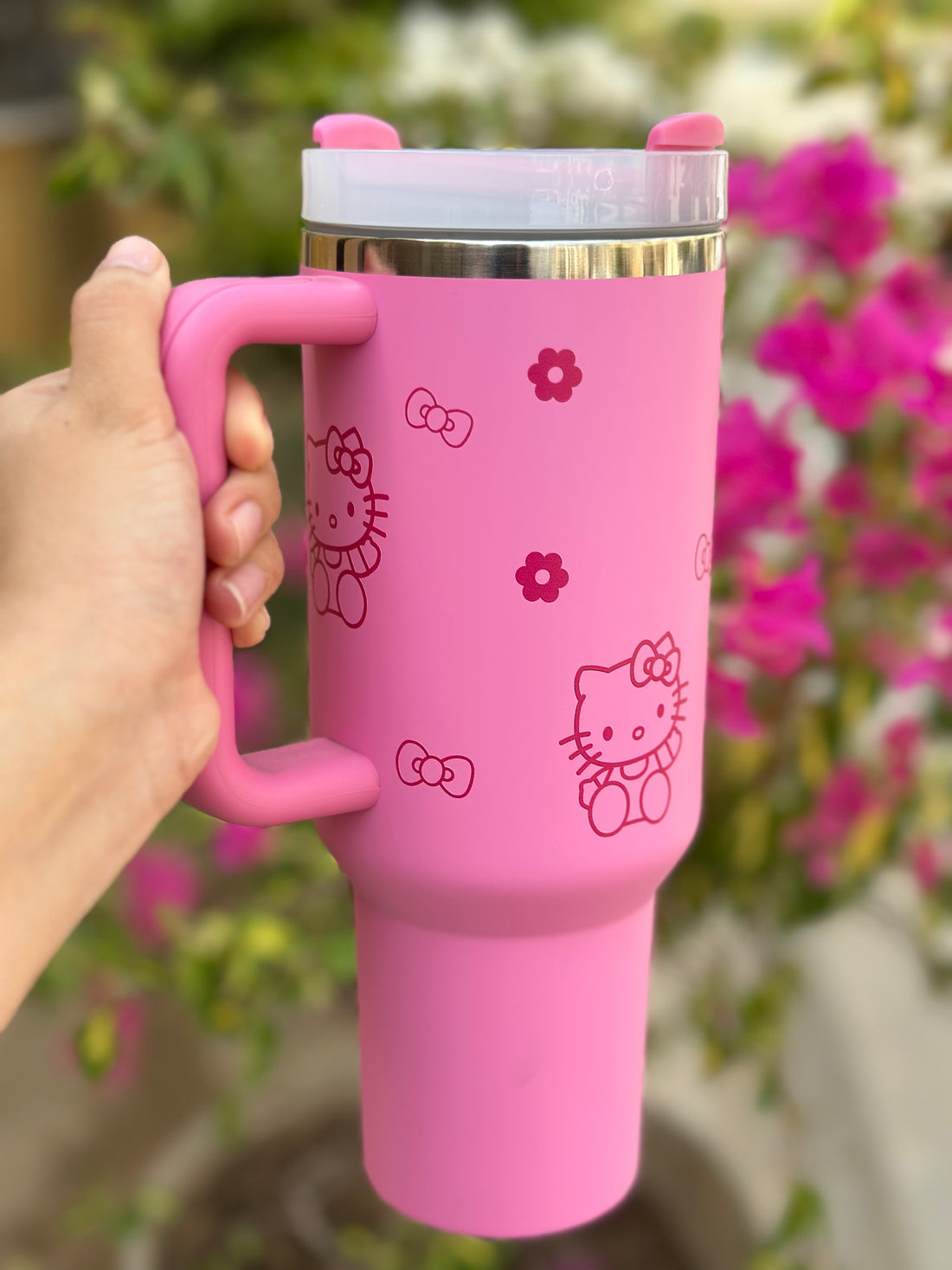 Stanley Quencher H2.0 40oz FlowState Tumbler- Pink (Hello Kitty Edition