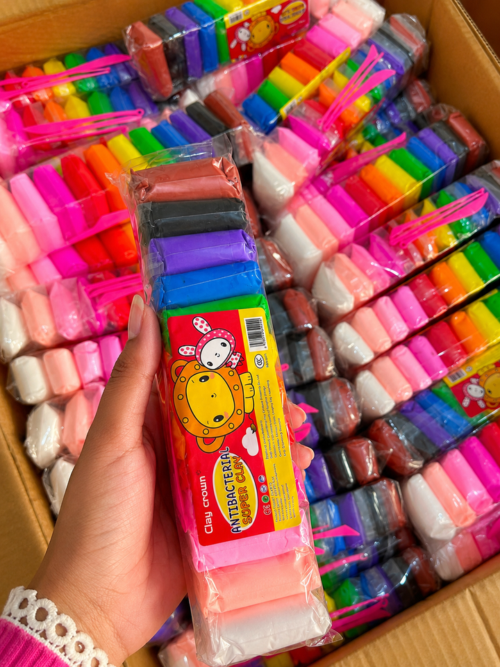 12-Colour Air Dry Clay Set
