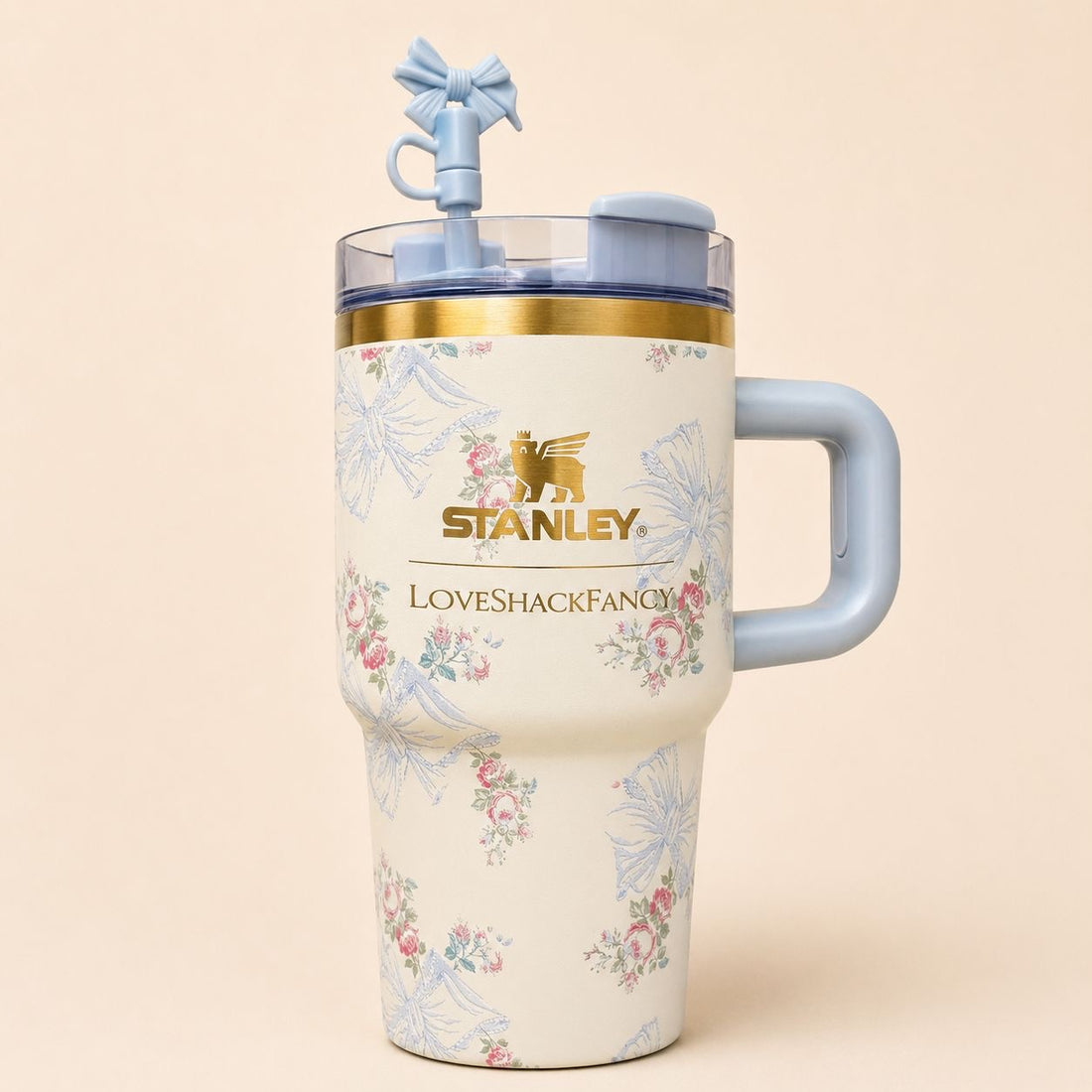 Stanley x LoveShackFancy Holiday Collection 20 oz - Rosa Beaux Blue