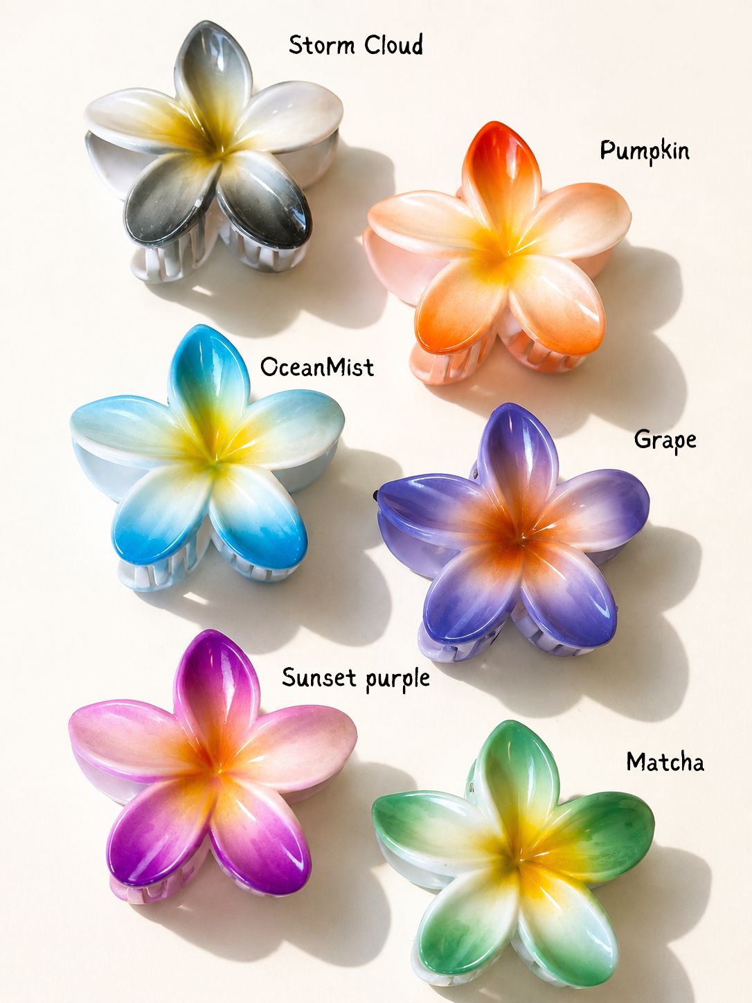 Hawaiian Flower Claw Clip