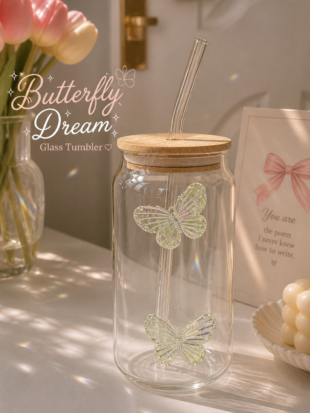 Dream Butterfly Glass