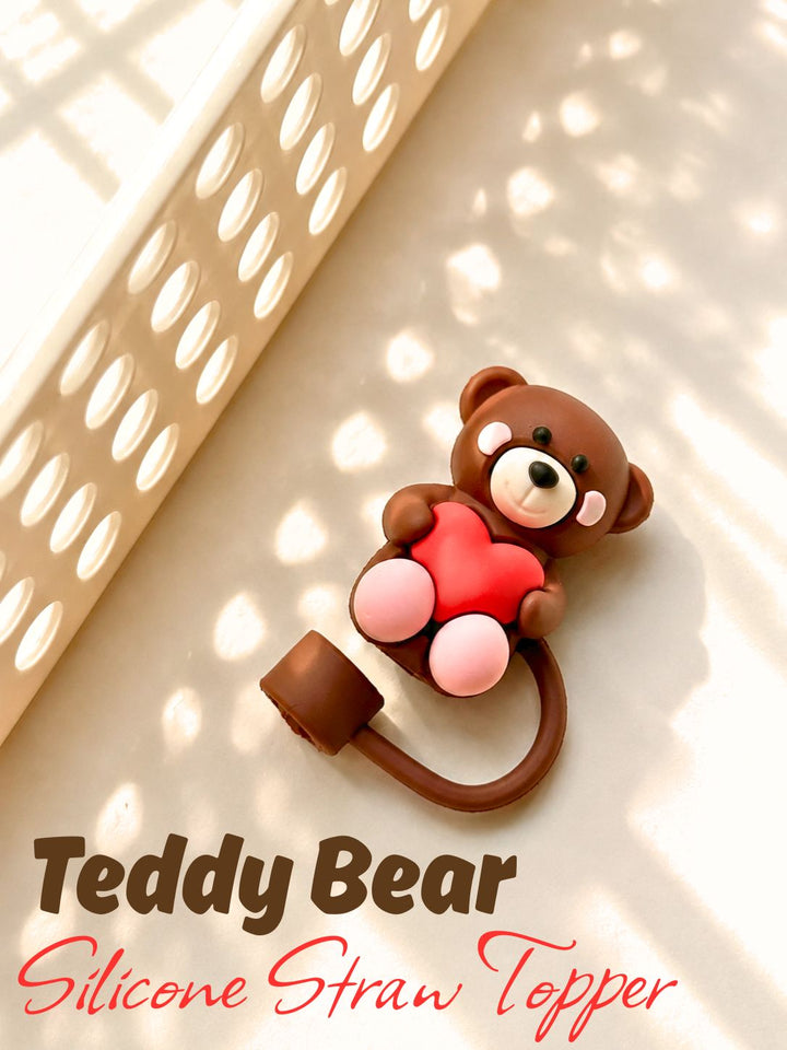 Stanley Straw Topper - teddy bear