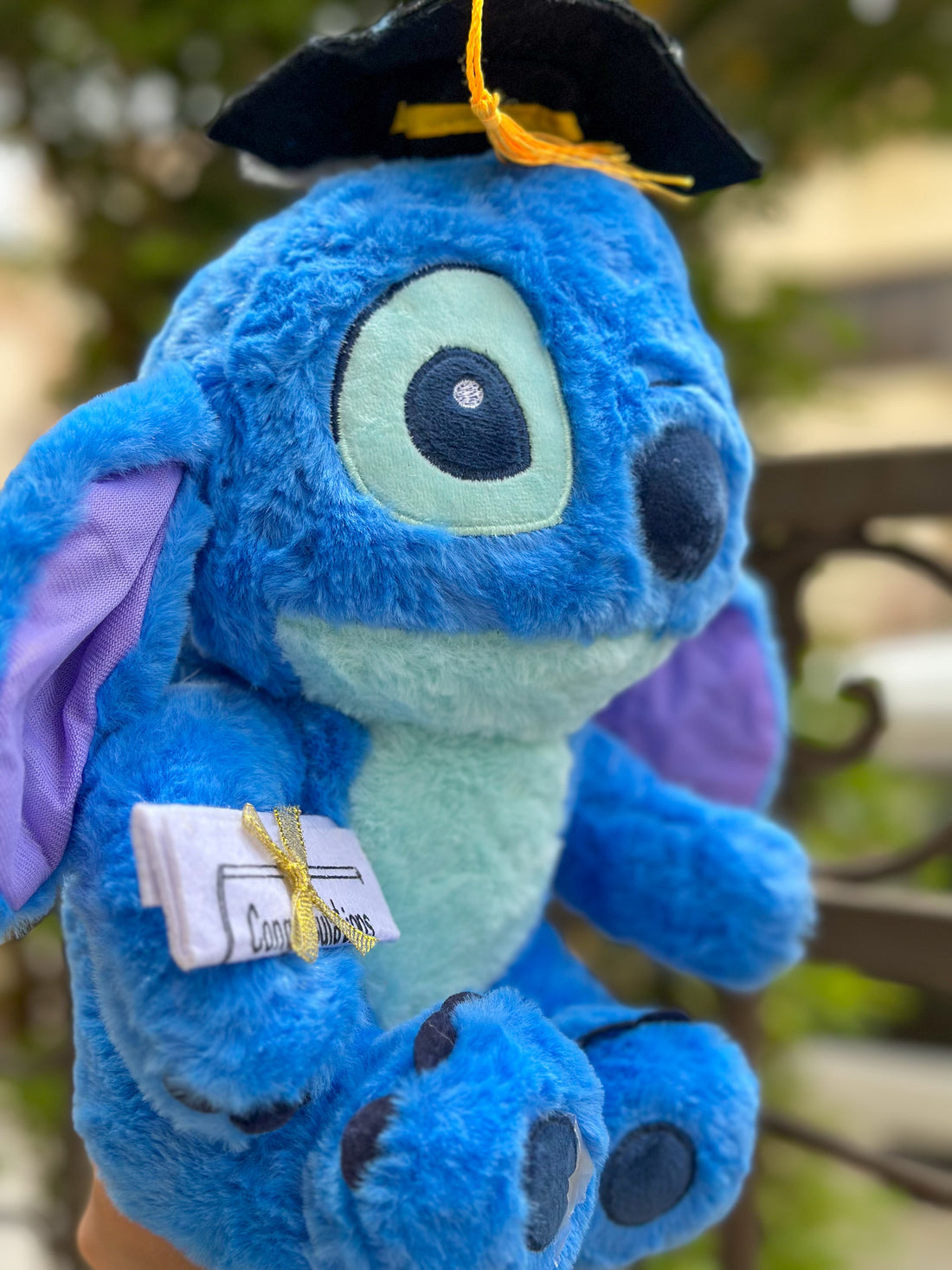 Stitch graduation plushie - 35 CM