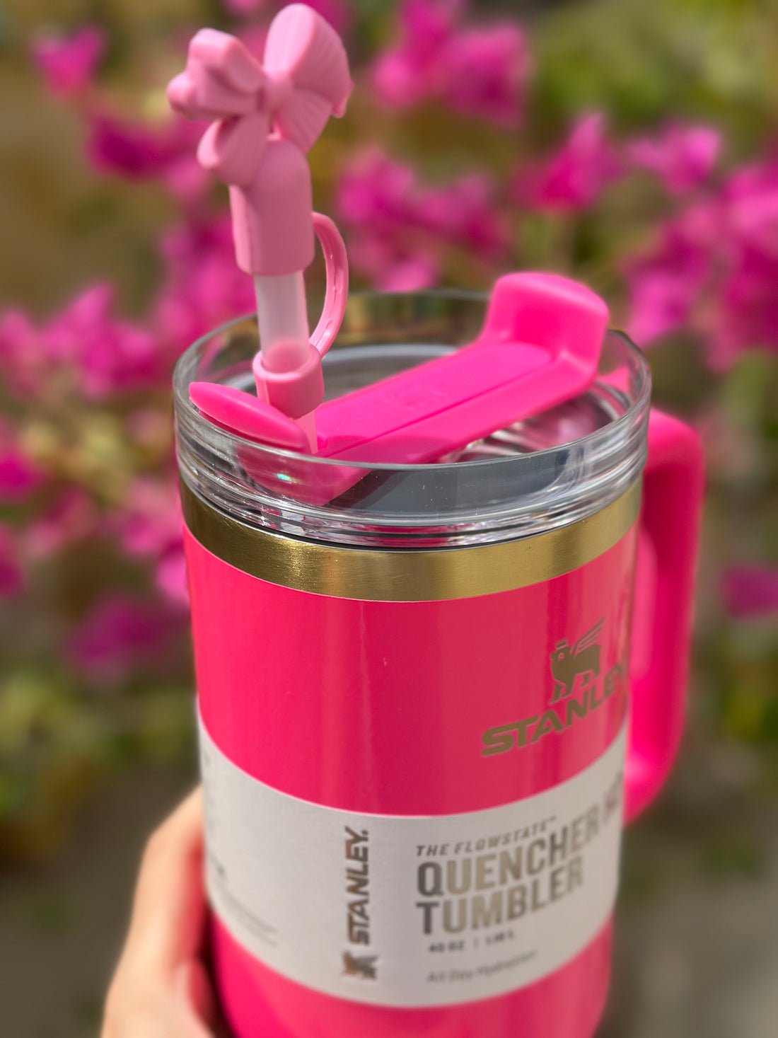 Stanley Quencher H2.0 40oz   Flowstate Tumbler - Hot Pink