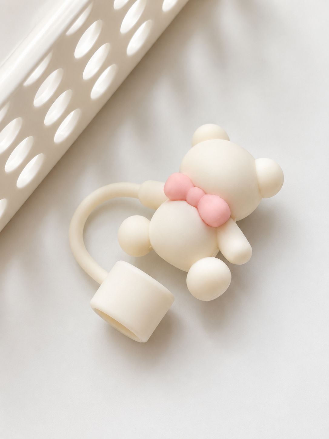 Stanley Straw Topper - Cute Bear