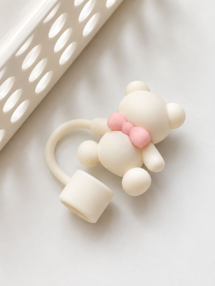 Stanley Straw Topper - Cute Bear