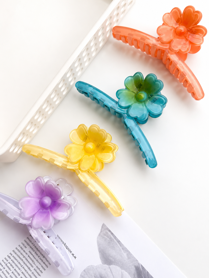 Bloom Flower Claw Clips