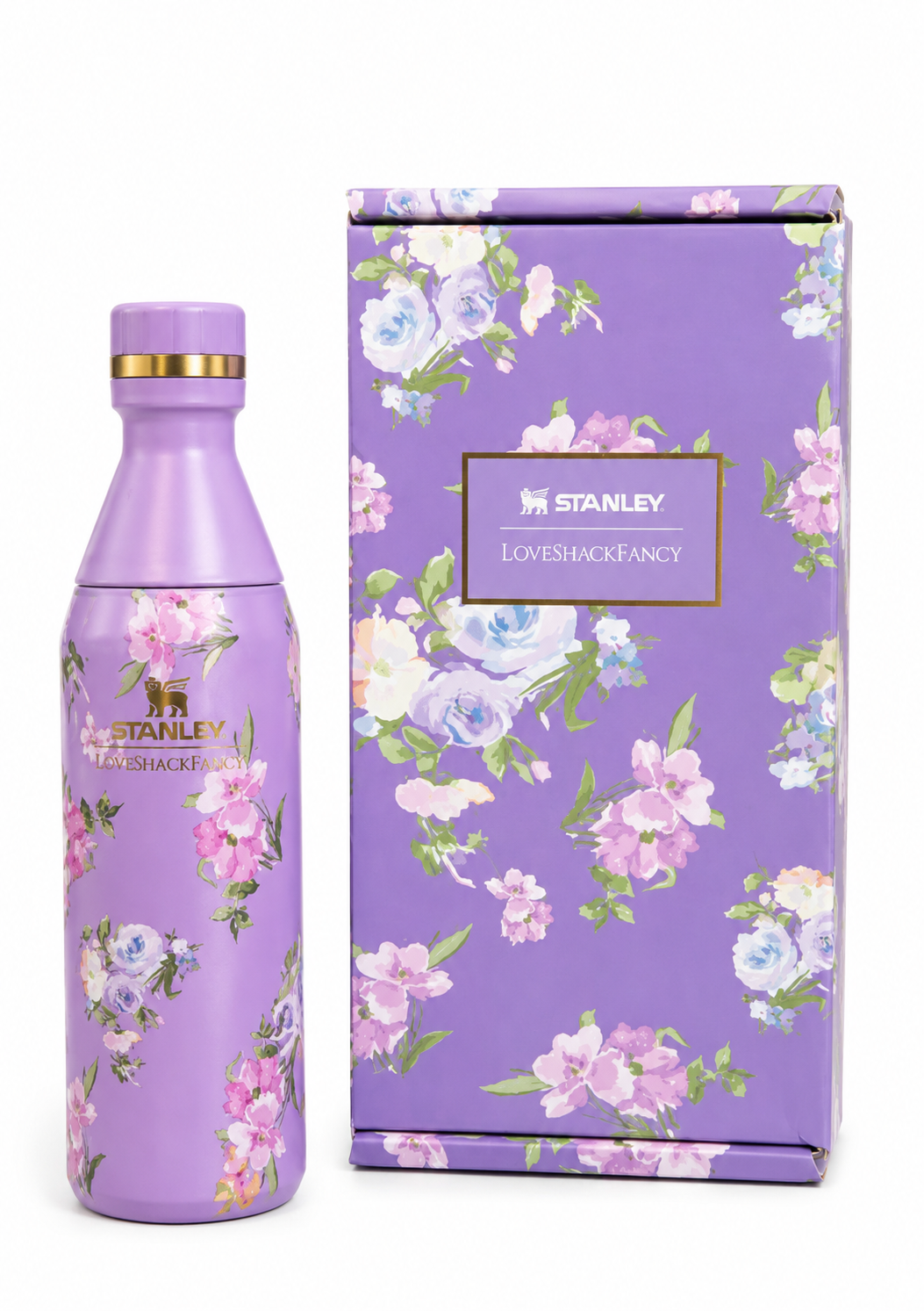 Stanley x LoveShackFancy All Day Slim Bottle 16oz – Happy Thoughts