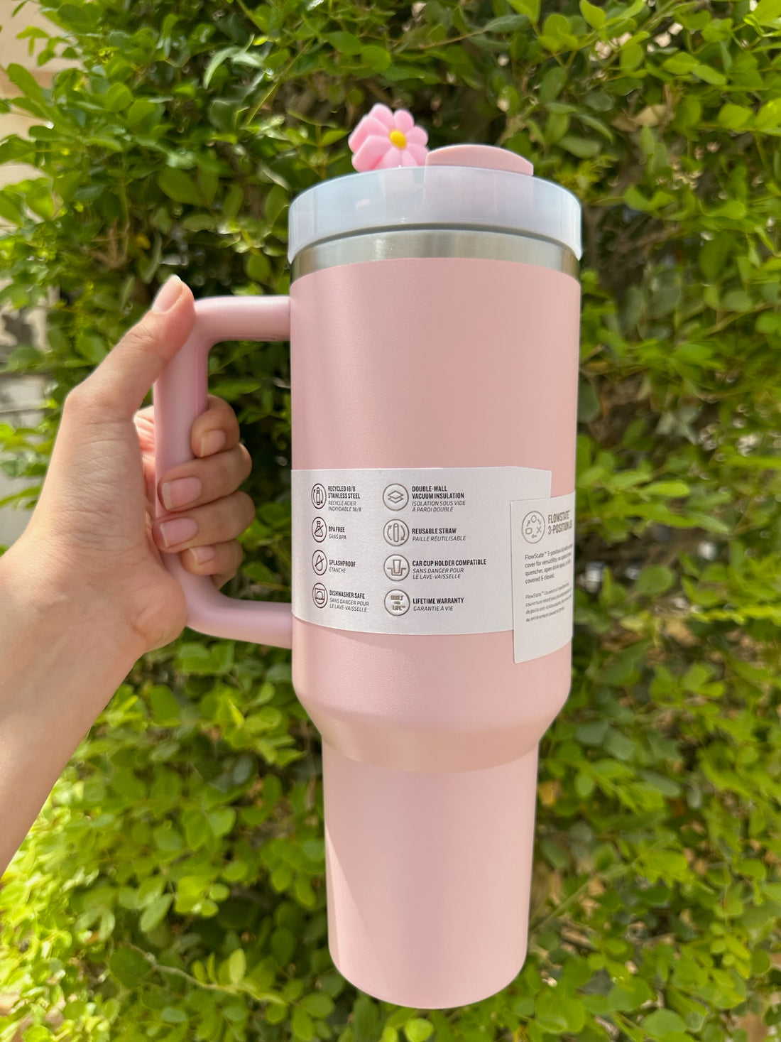 Stanley Quencher H2.0 Flowstate Tumbler -Cherry Blossom 40 oz