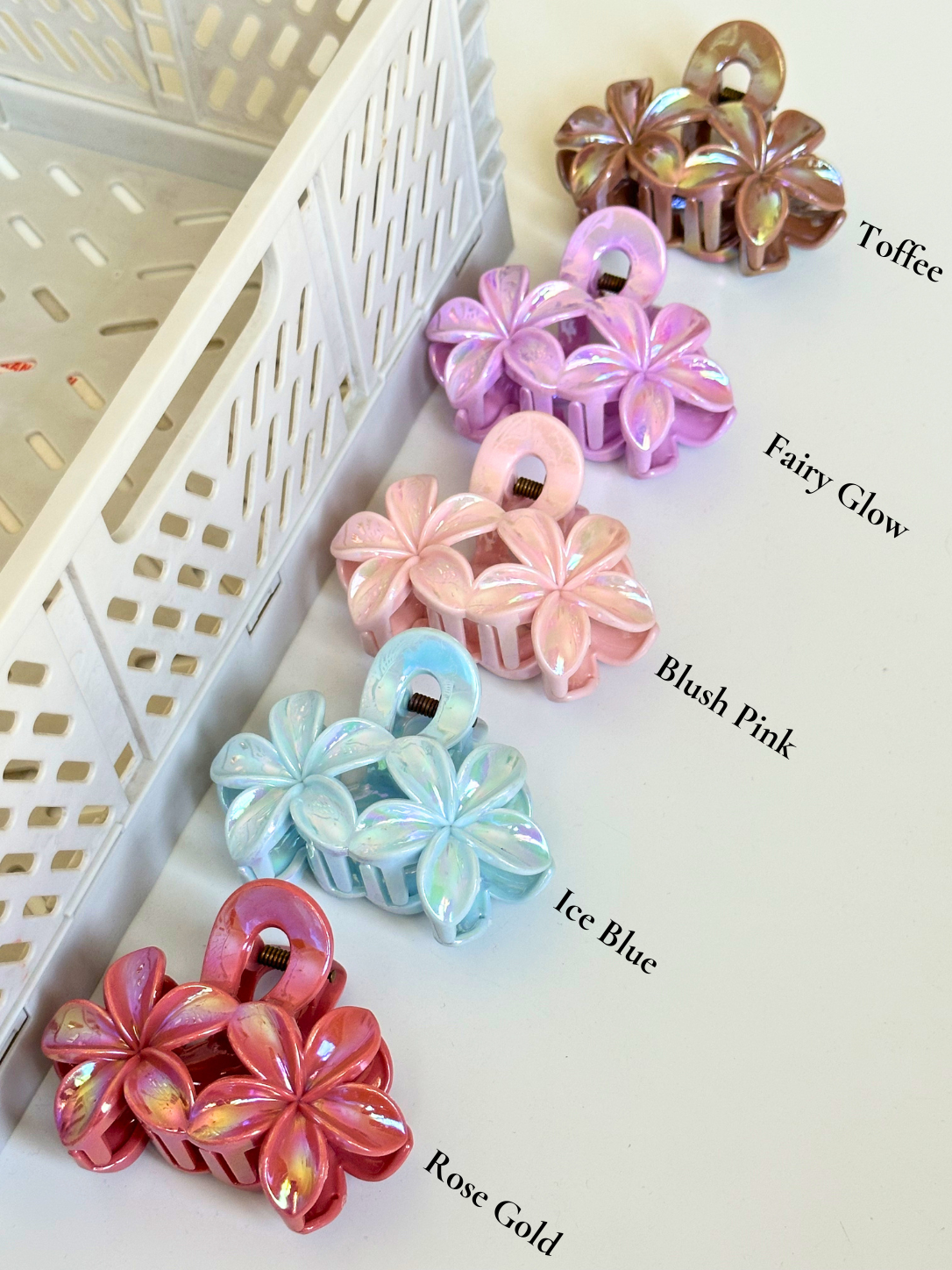 Glossy Bloom Claw Clips
