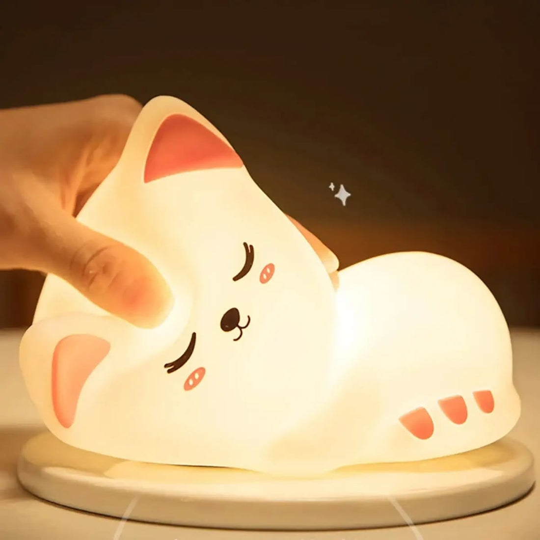 Dreamy Cat Silicone Led Night Lamp