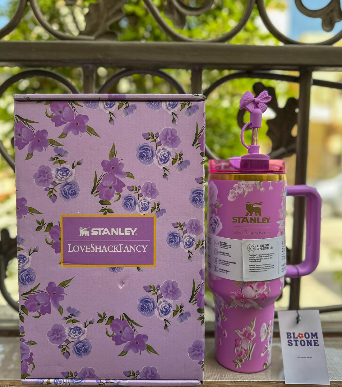 Stanley x LoveShackFancy Gift Box Packaging 40 oz - Purple Floral