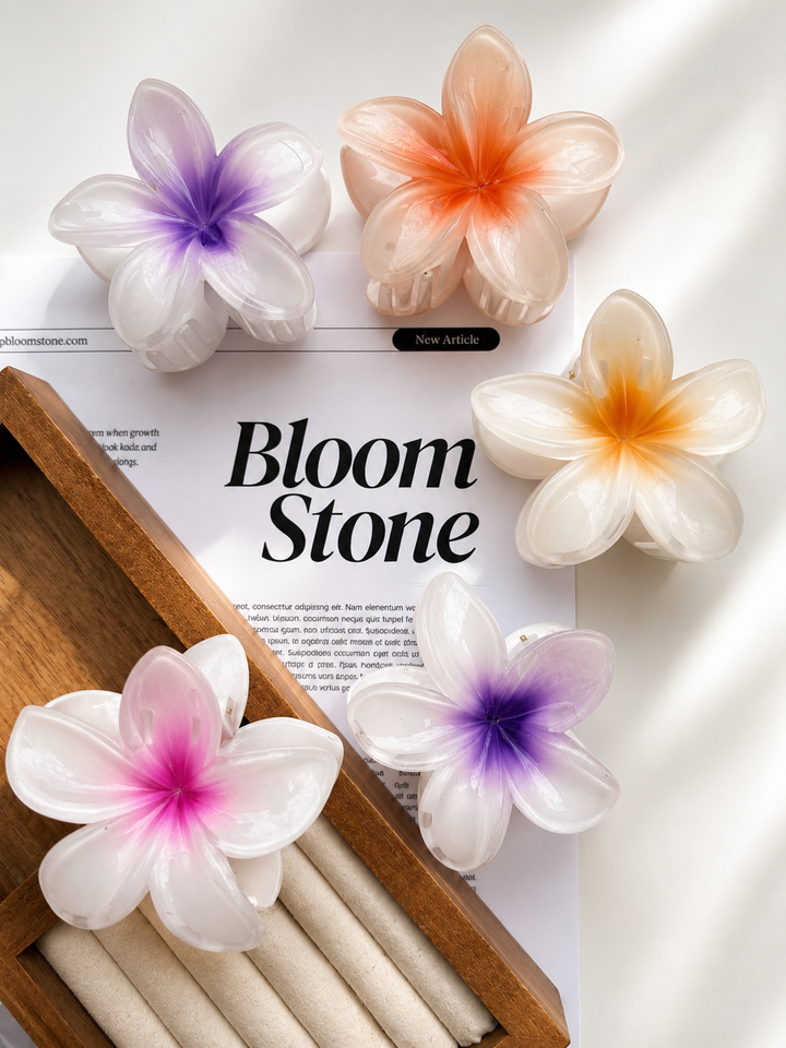 Bloom  Flower Claw Clips