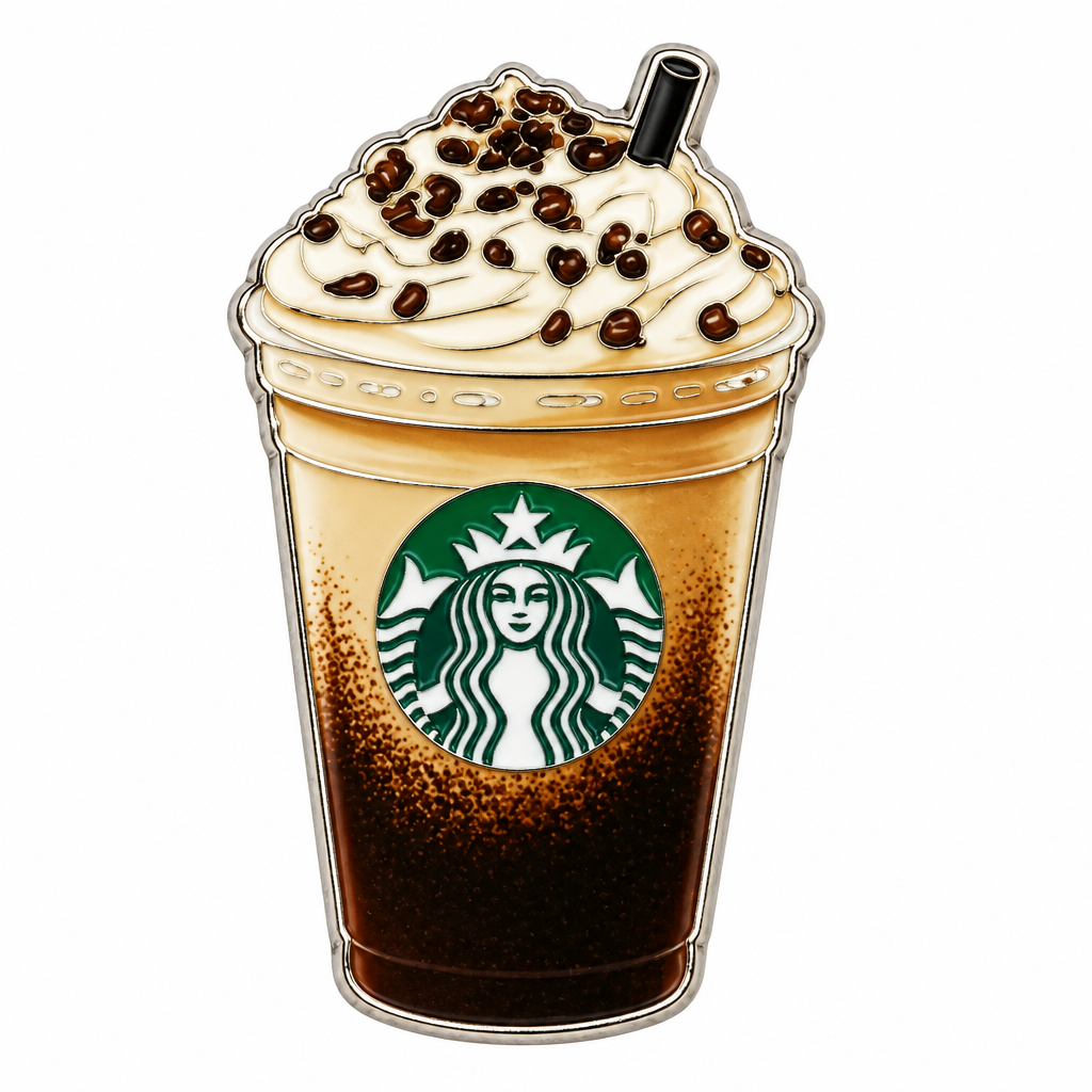 Starbucks Frappe Metal Charm Sticker