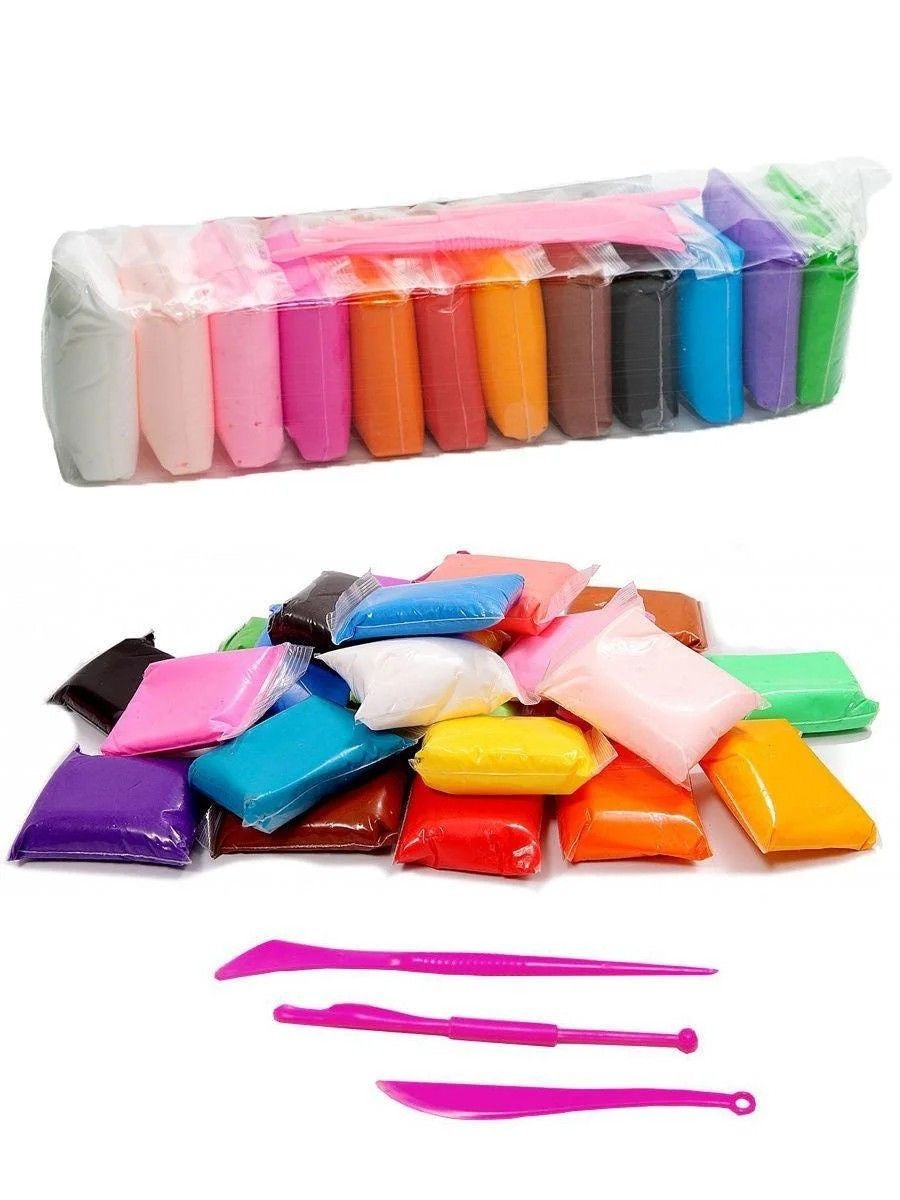 12-Colour Air Dry Clay Set