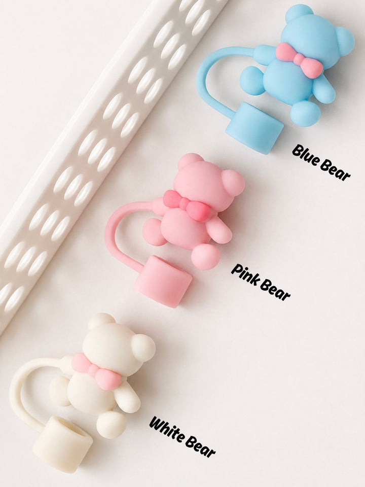 Stanley Straw Topper - Cute Bear