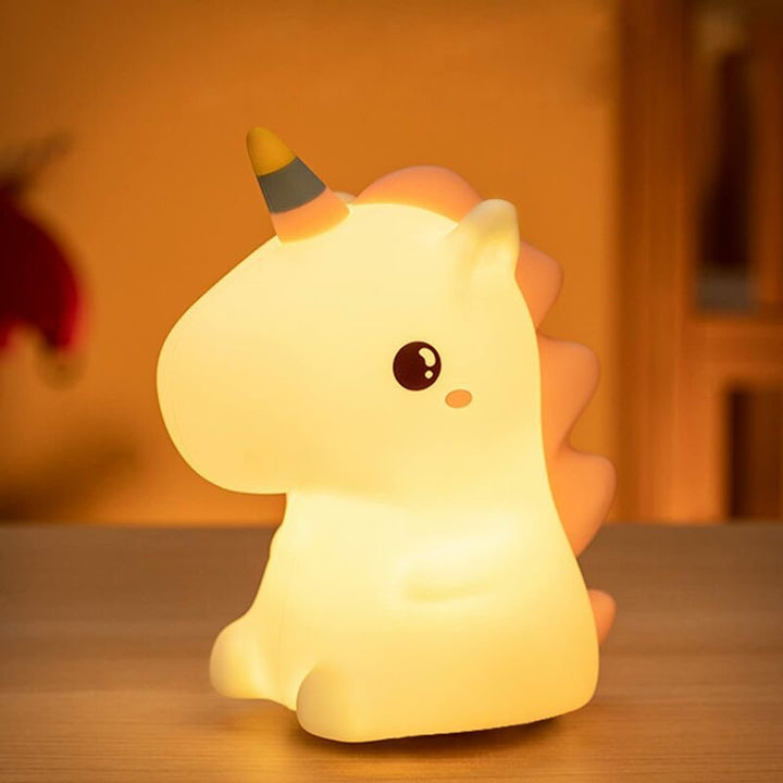 Rainbow Unicorn Silicone Led Night Lamp