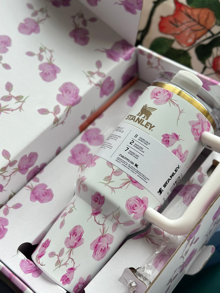 Stanley x LoveShackFancy Gift Box Packaging 40 oz - Ribbon Rosa Collection