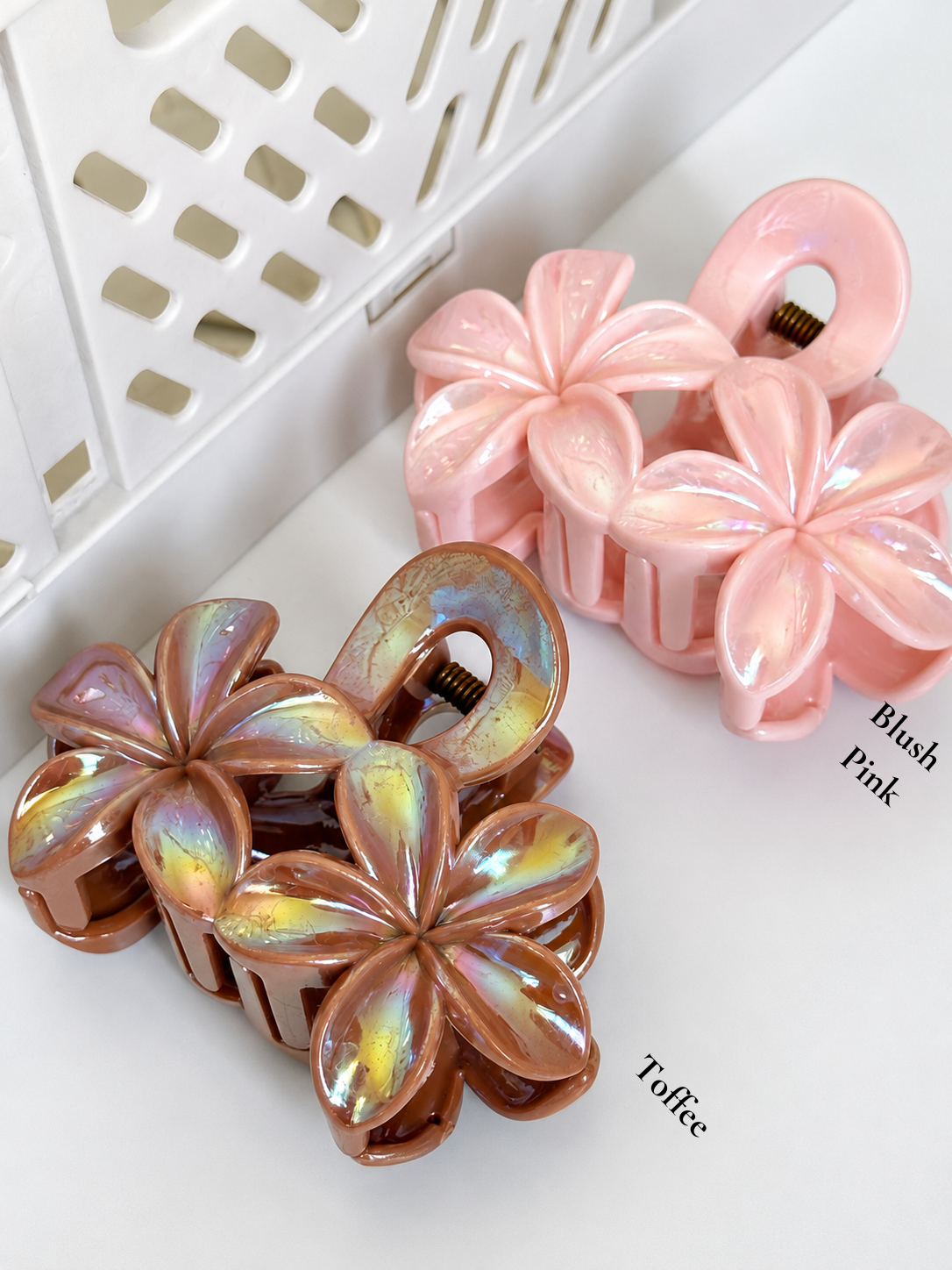 Glossy Bloom Claw Clips