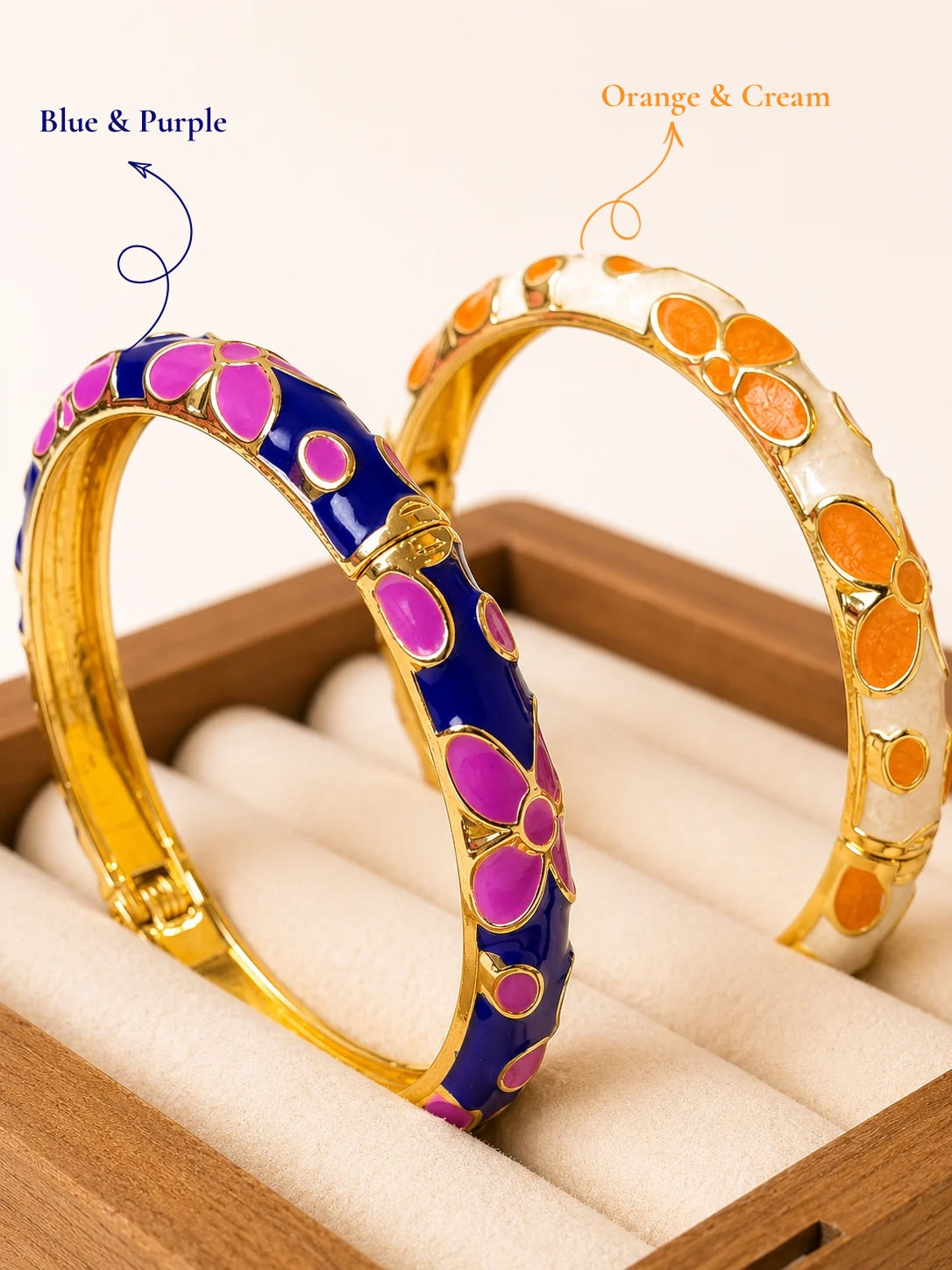 Rangrez Enamel Bangles