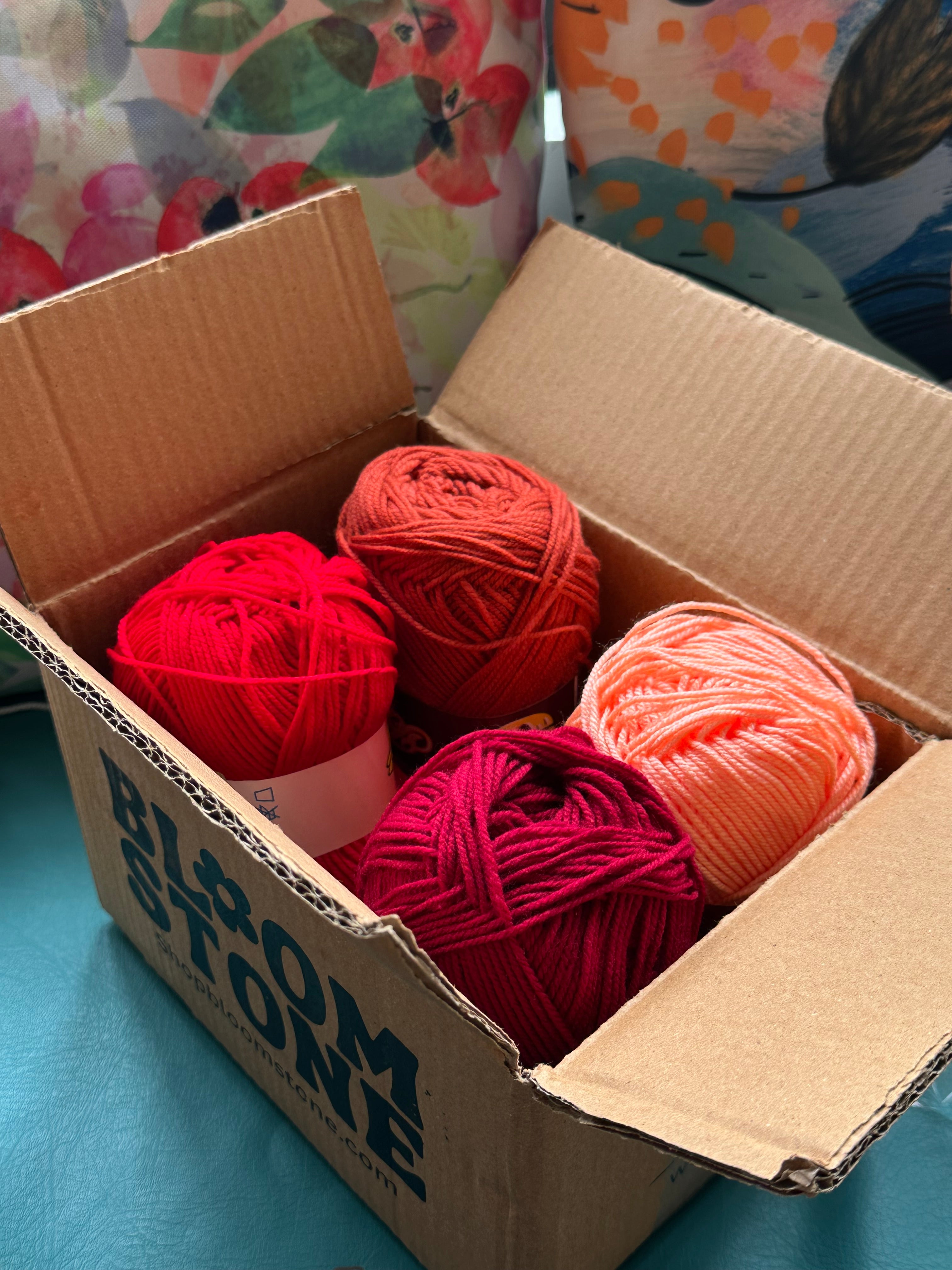 Crochet Yarn - Red shades