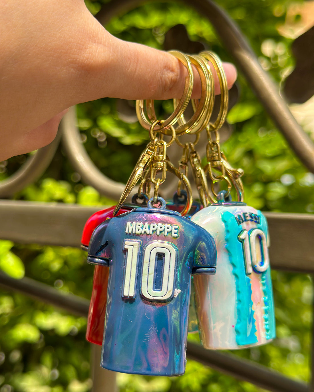 Soccer Players T-shirt keychain