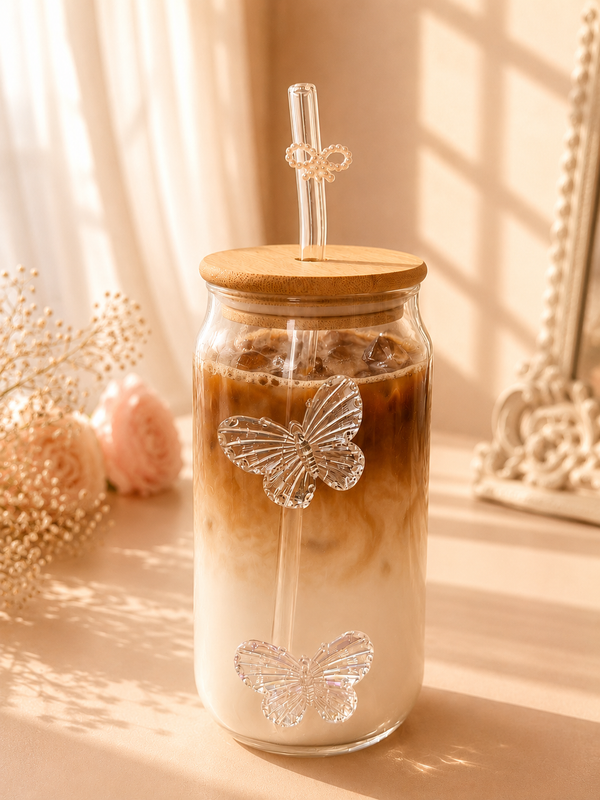 Flutter Butterfly Glass