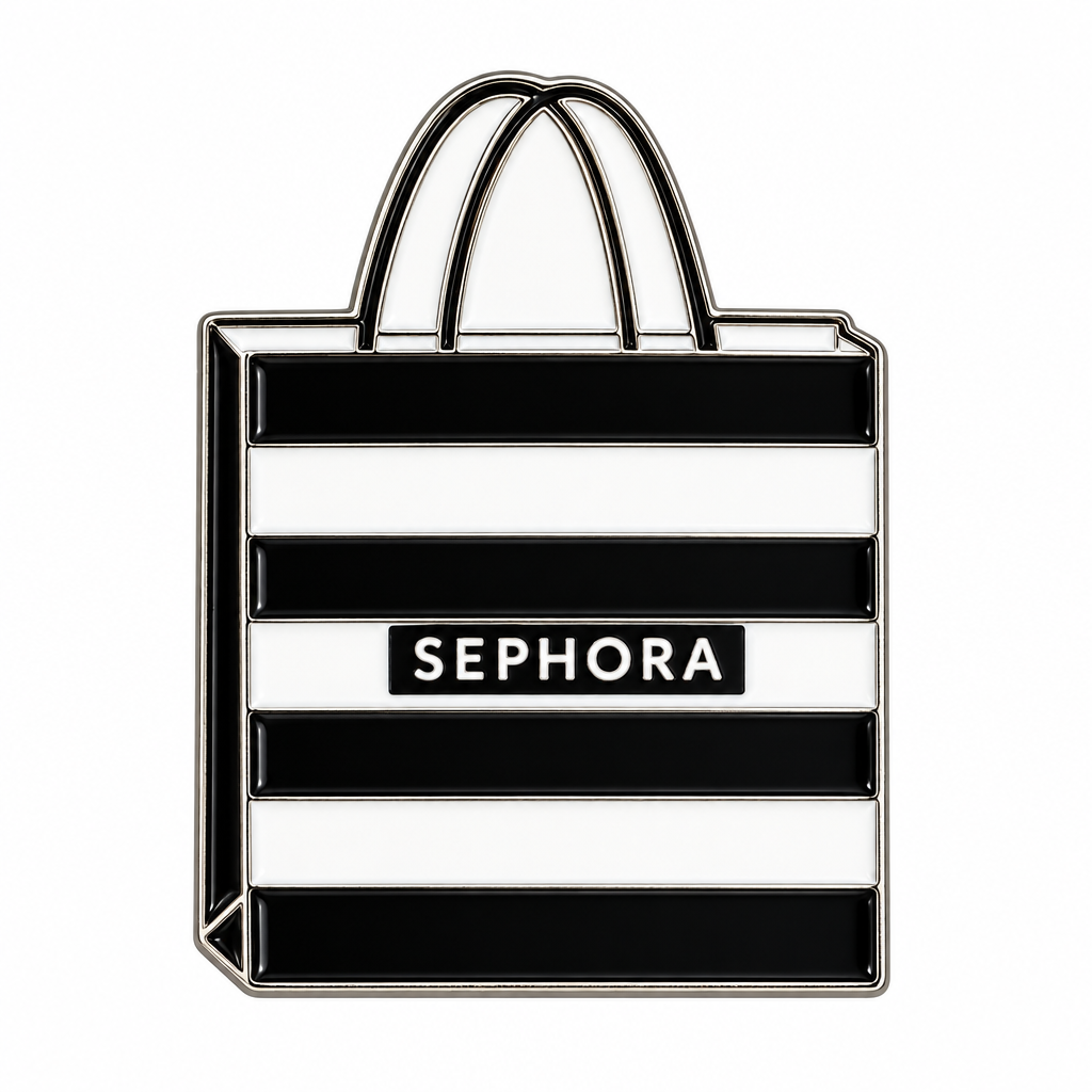 Sephora Shopping Bag Metal Charm Sticker