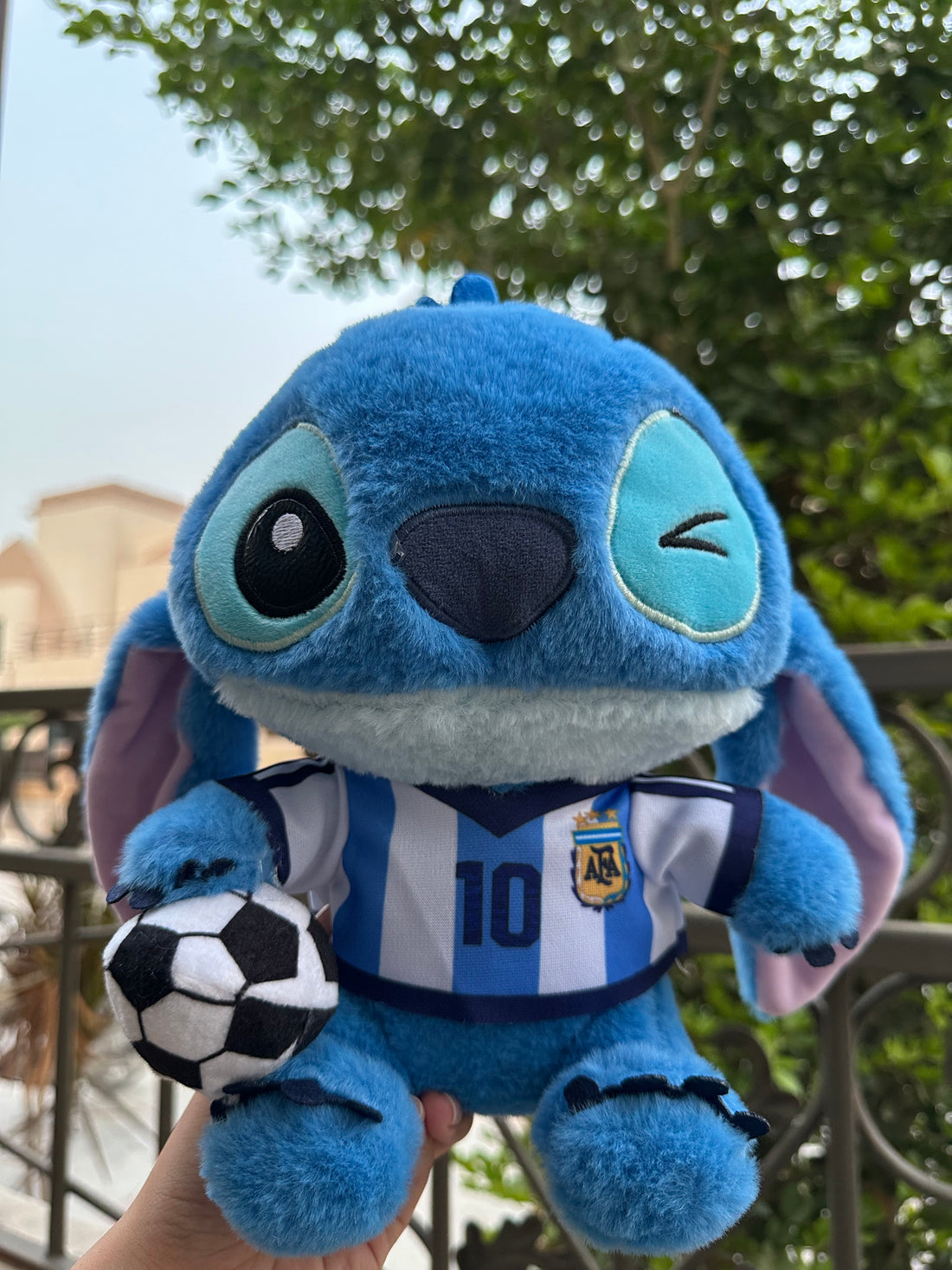 Stitch Messi plushie