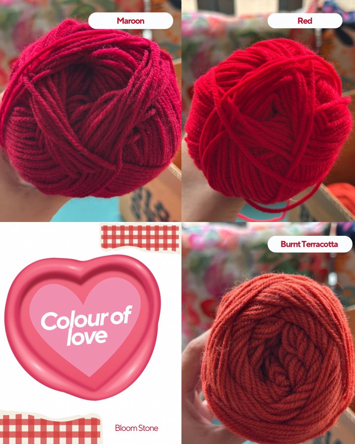 Crochet Yarn - Red shades