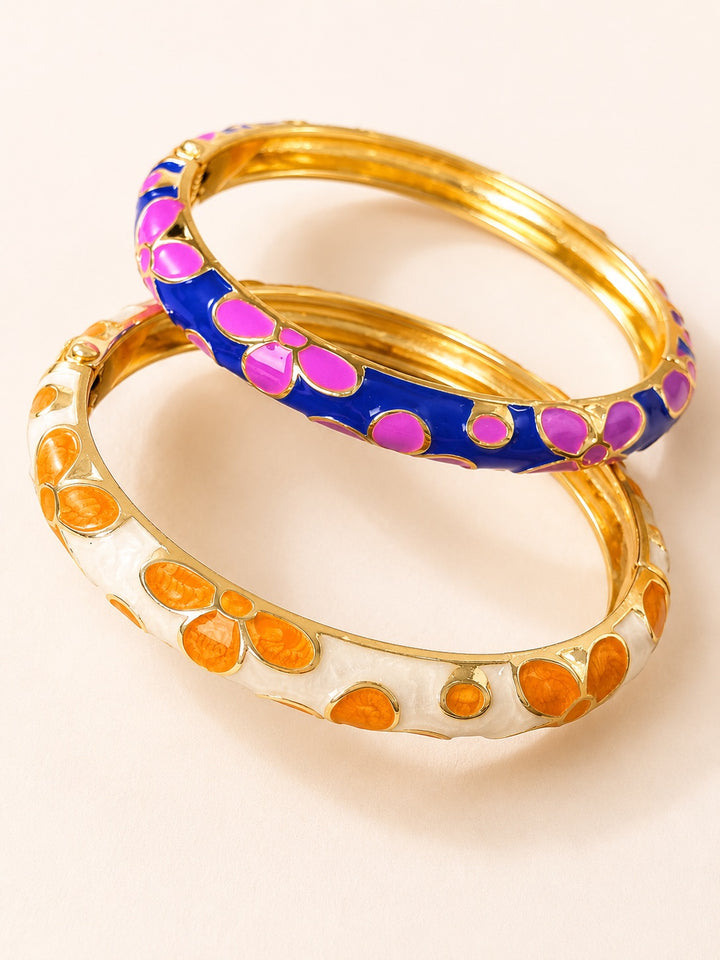 Rangrez Enamel Bangles