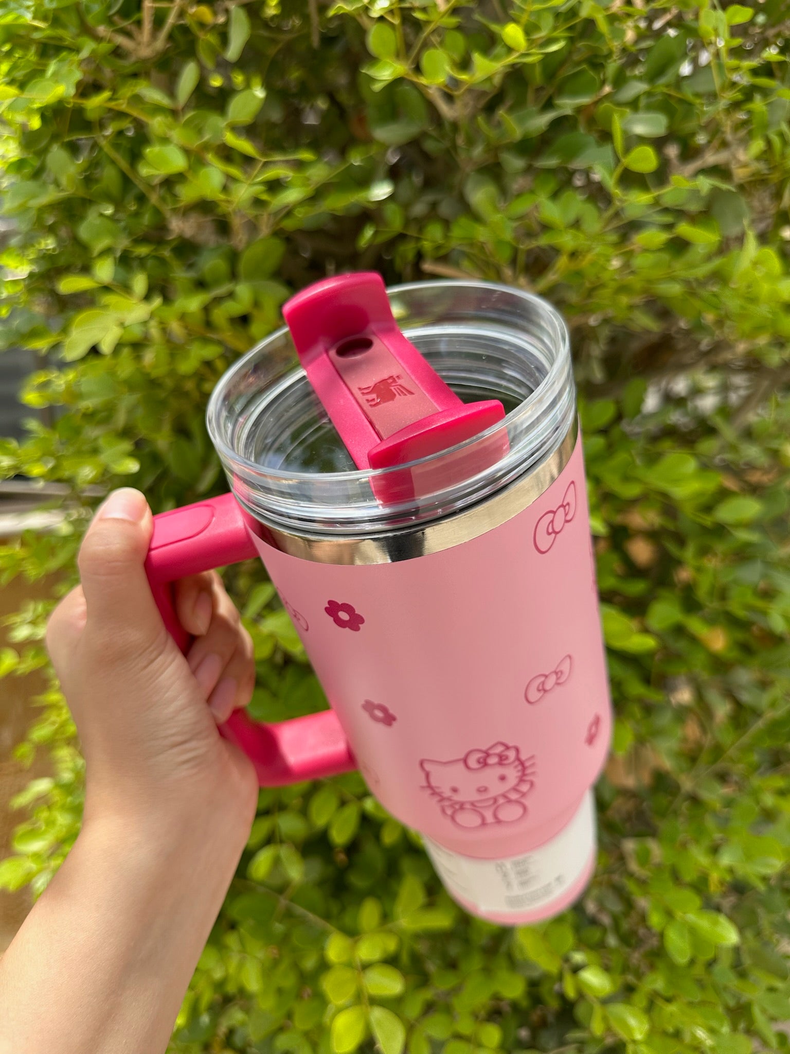 Stanley Quencher H2.0 40 oz FlowState Tumbler – Blush/Light Pink (Hello Kitty Edition)