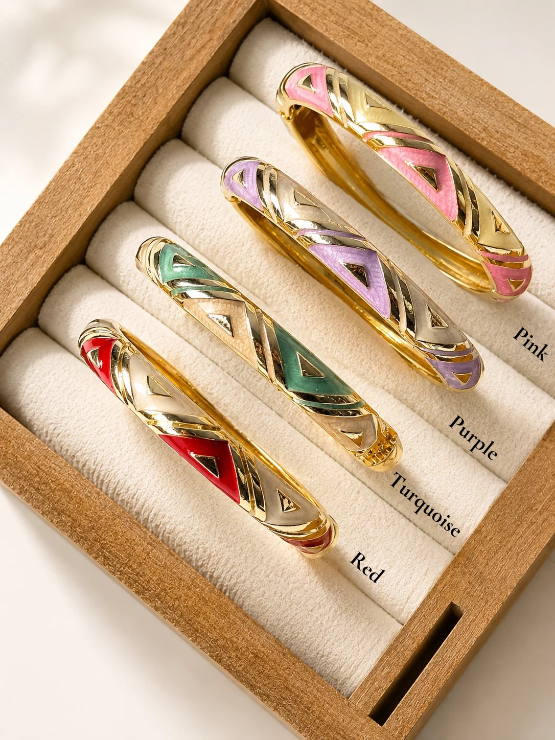 Rangrez Enamel Bangles