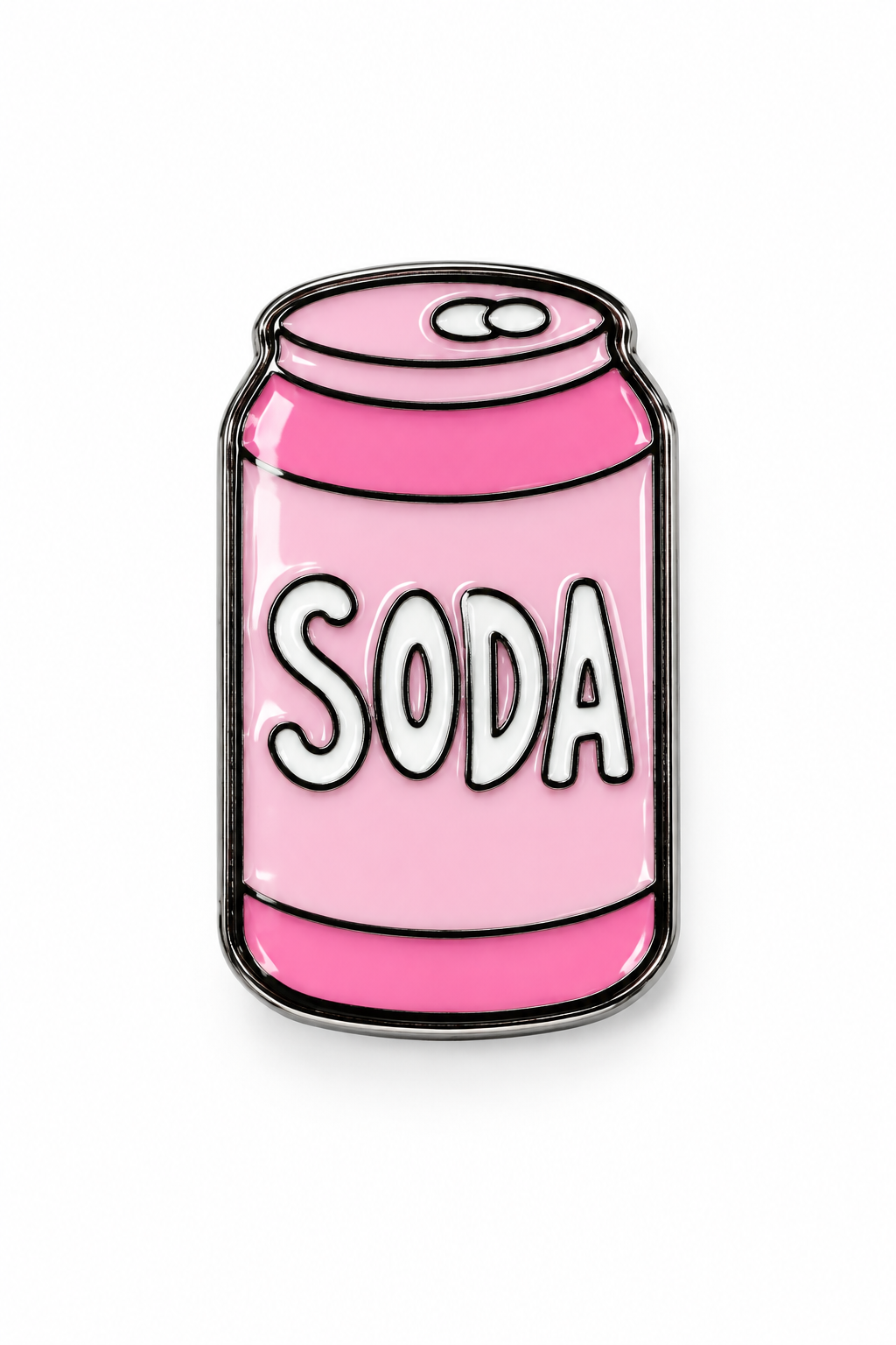 Soda pop metal charm sticker