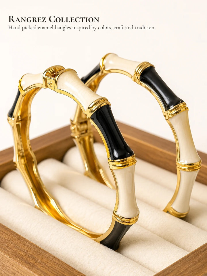 Rangrez Enamel Bangles