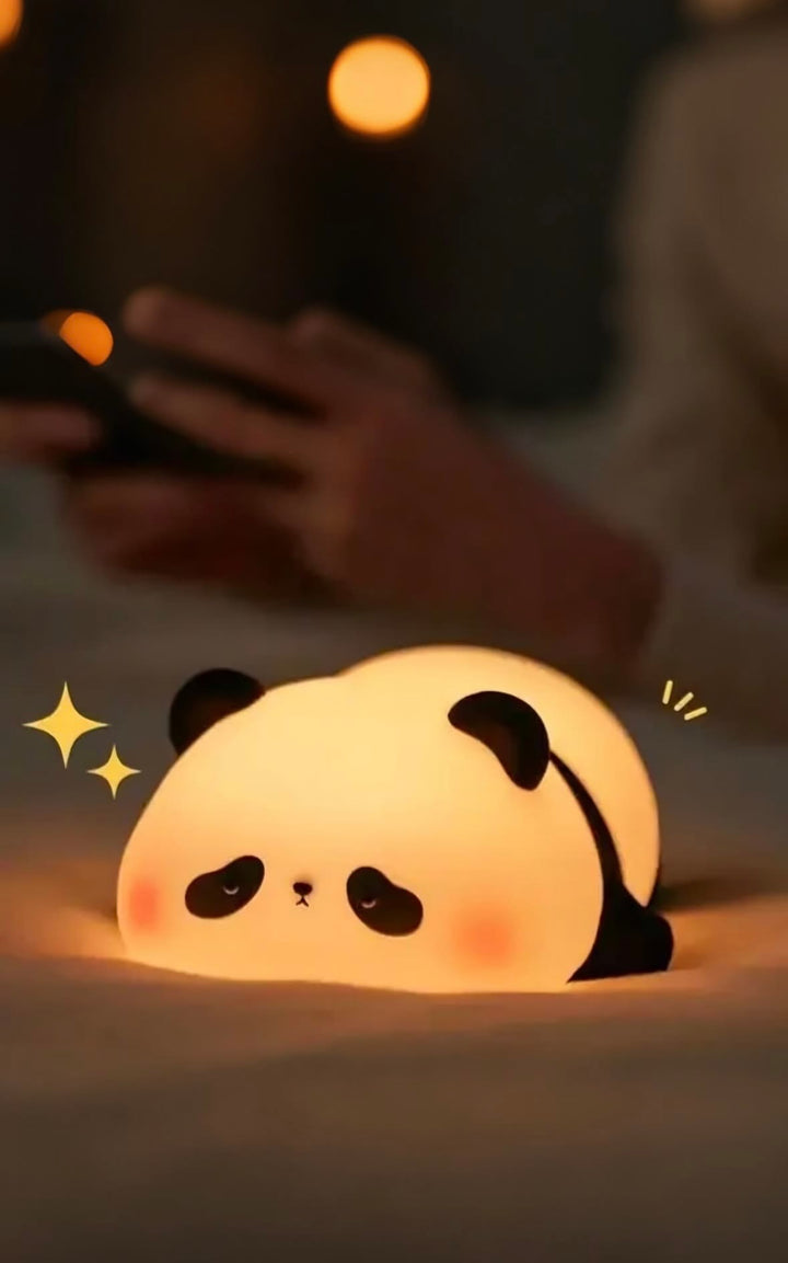 Sleepy Panda Silicone Led Night Lamp