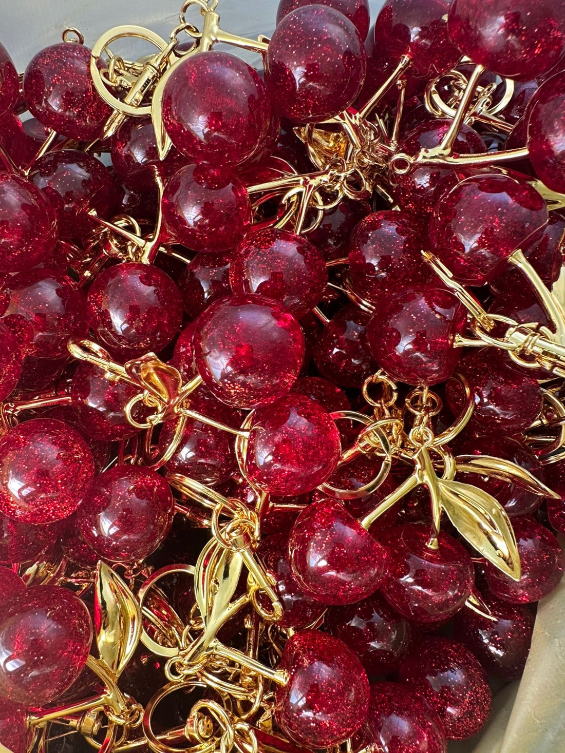 Cherry Charm Keychain