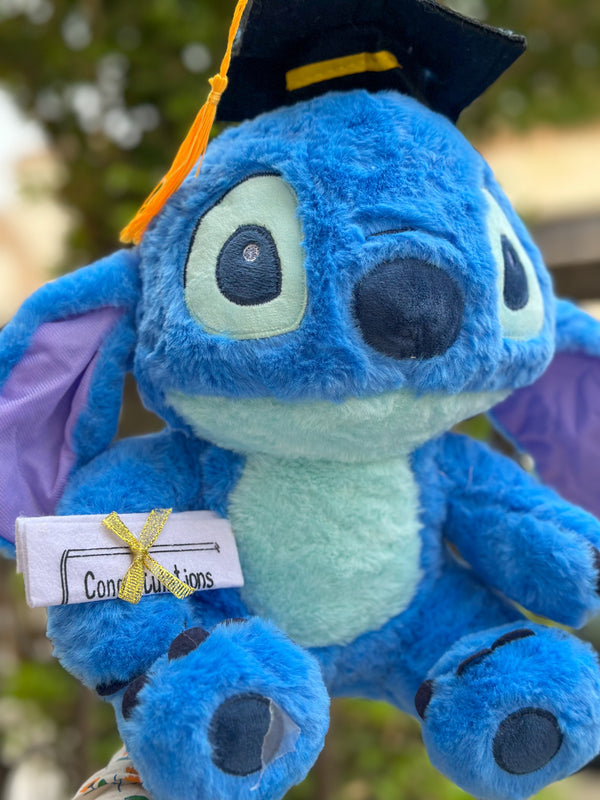 Stitch graduation plushie - 35 CM
