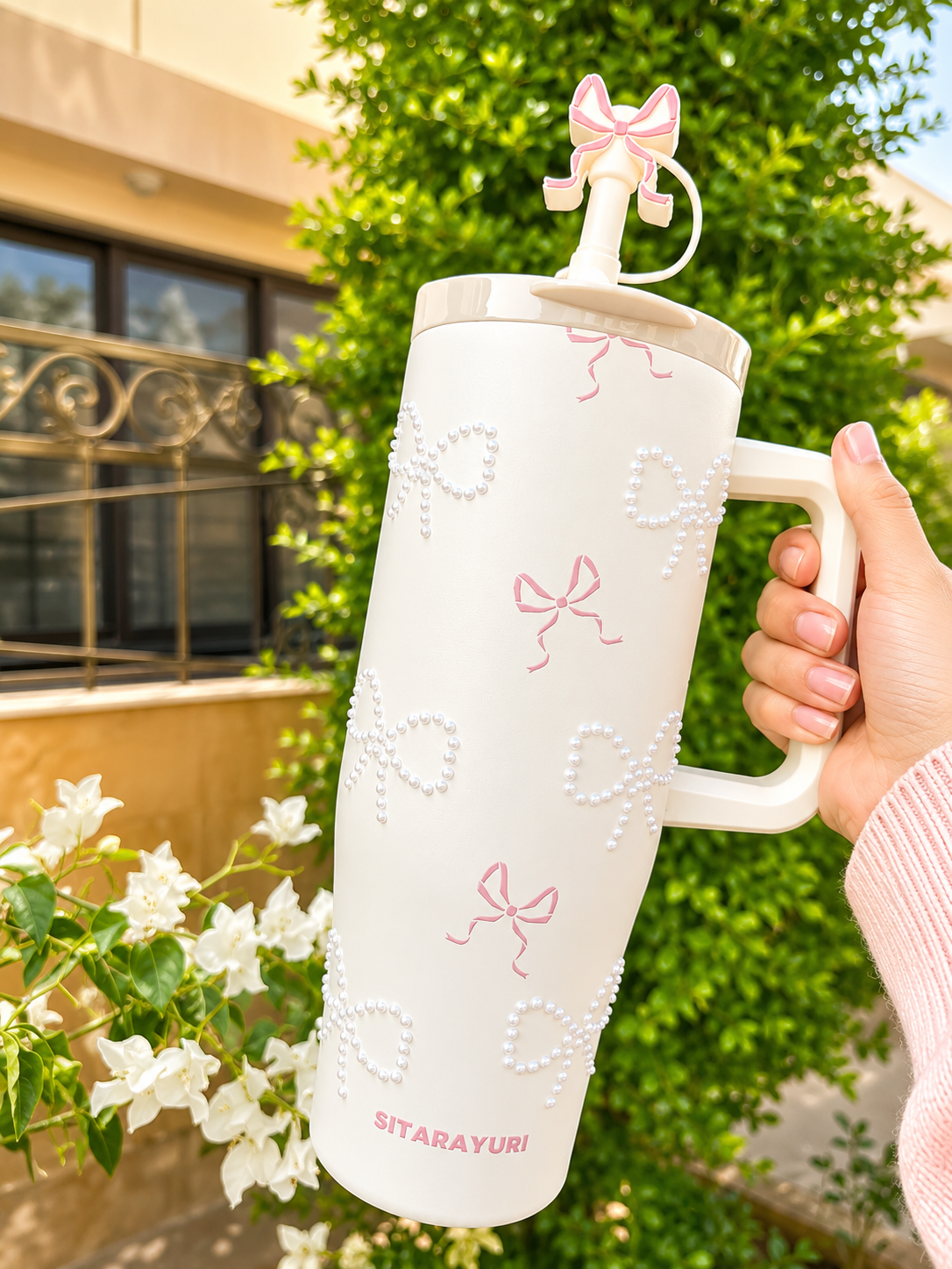 Sitarayuri Bow Pearl Tumbler – 1200ml