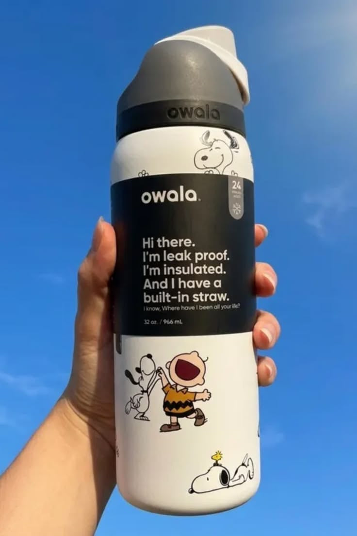 Snoopy Owala FreeSip Bottle - 32 oz