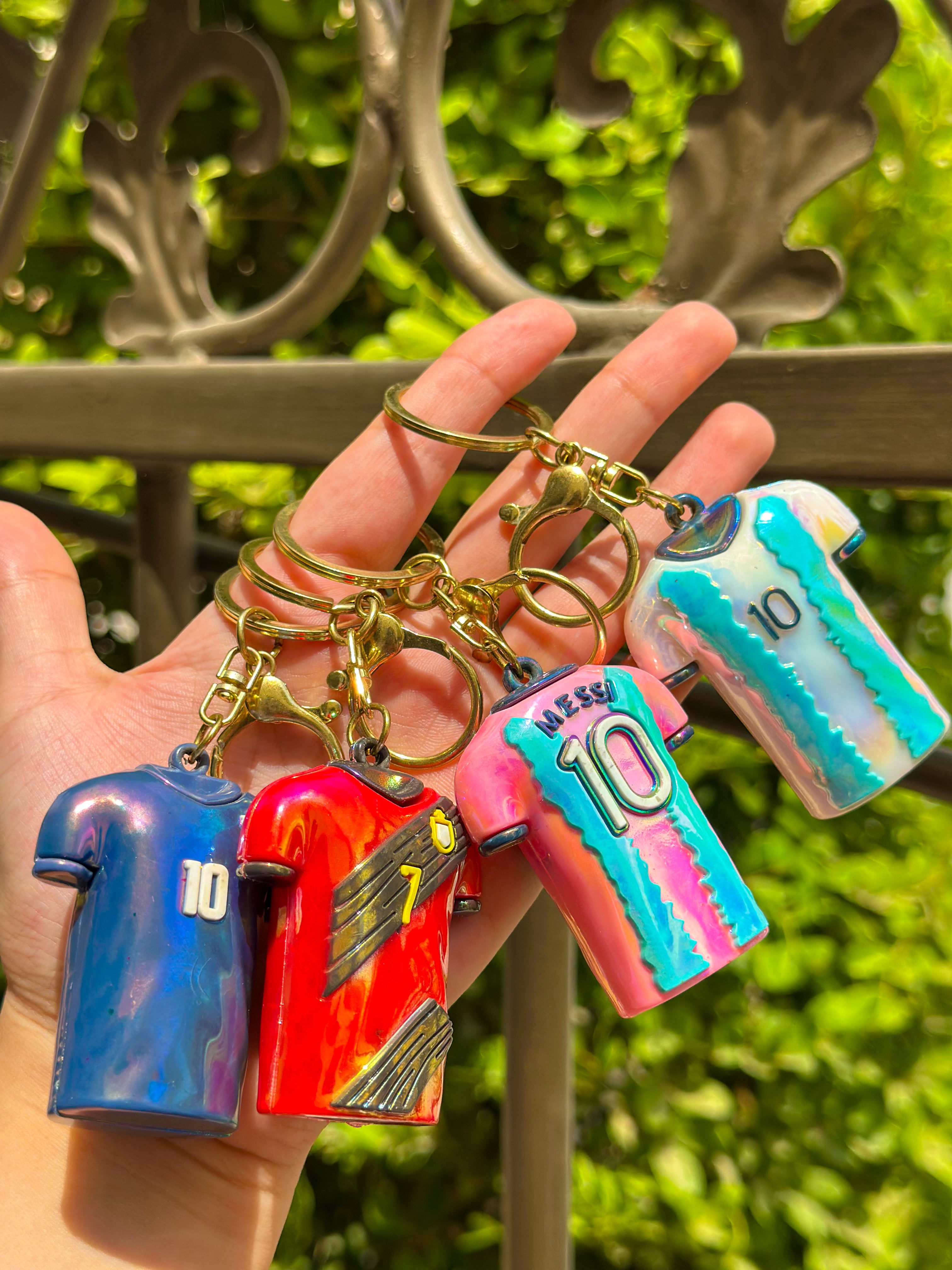 Soccer Players T-shirt keychain