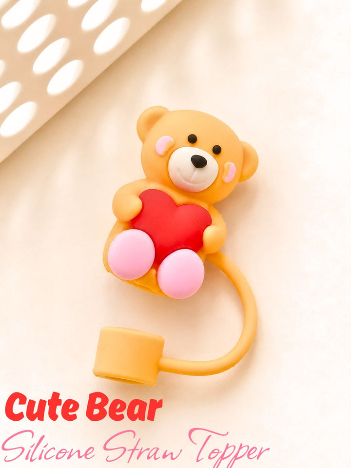Stanley Straw Topper - Cute bear