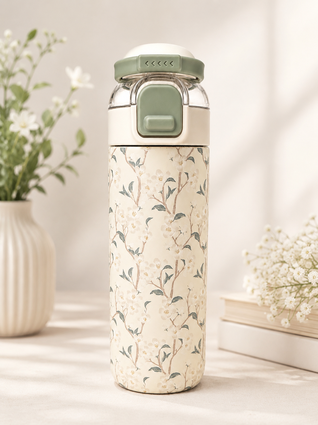 Floral Insulated Stainless Steel Bottle – 700ml