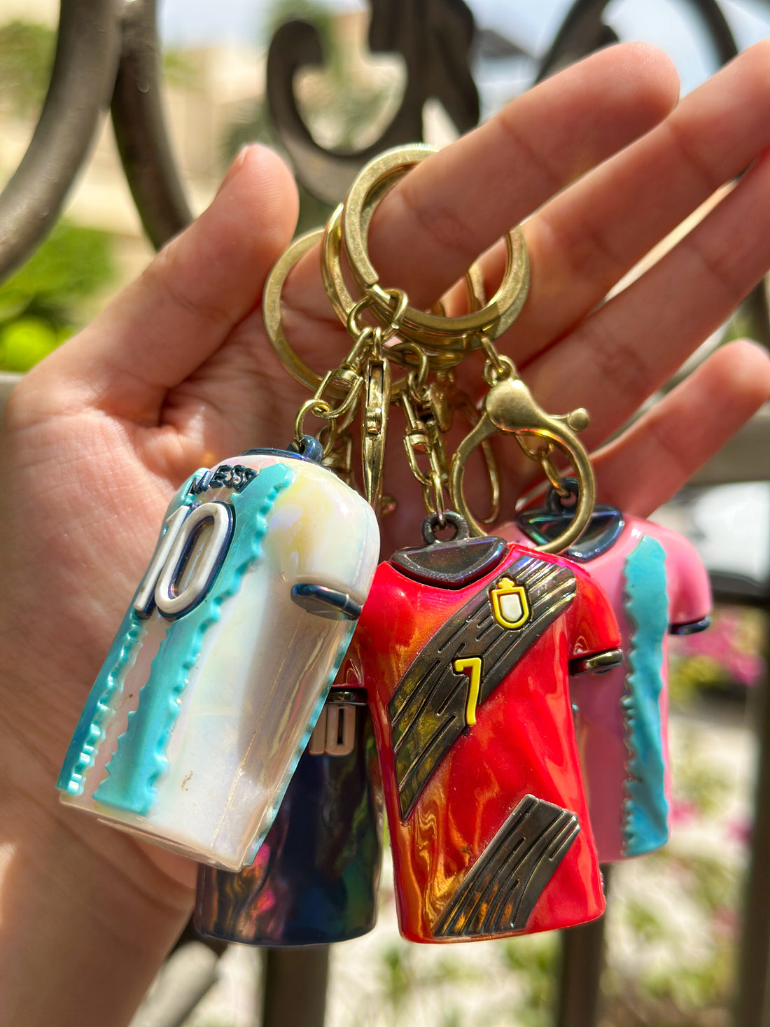 Soccer Players T-shirt keychain